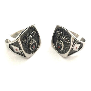 Best Gifts - 316l Stainless Steel Masonic Signet Rings for men - The Jewellery Supermarket
